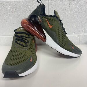 Nike Air Max 270 Olive and Orange Sneakers